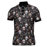 Men's Sugar Skulls Short Sleeve Polo