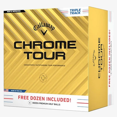 3+1 Bricks - Chrome Tour Triple Track Golf Balls