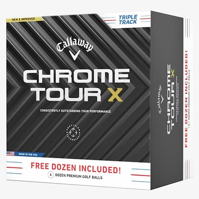 3+1 Bricks - Chrome Tour X Triple Track Golf Balls