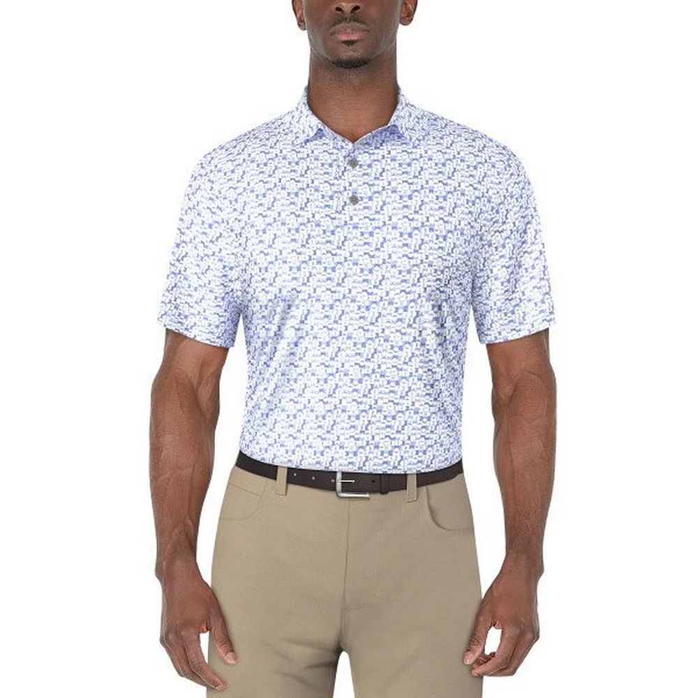 Men's Golf Ball Geo Short Sleeve Polo
