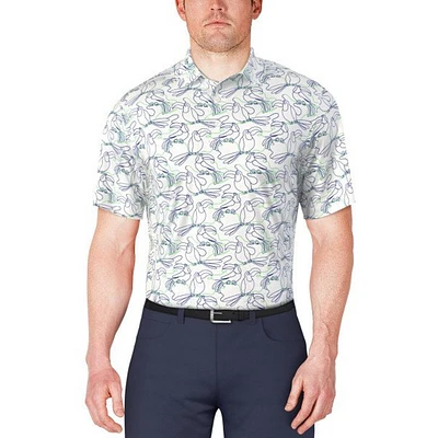Men's Linear Tucan Printed Short Sleeve Polo