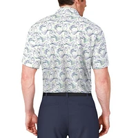 Men's Linear Tucan Printed Short Sleeve Polo