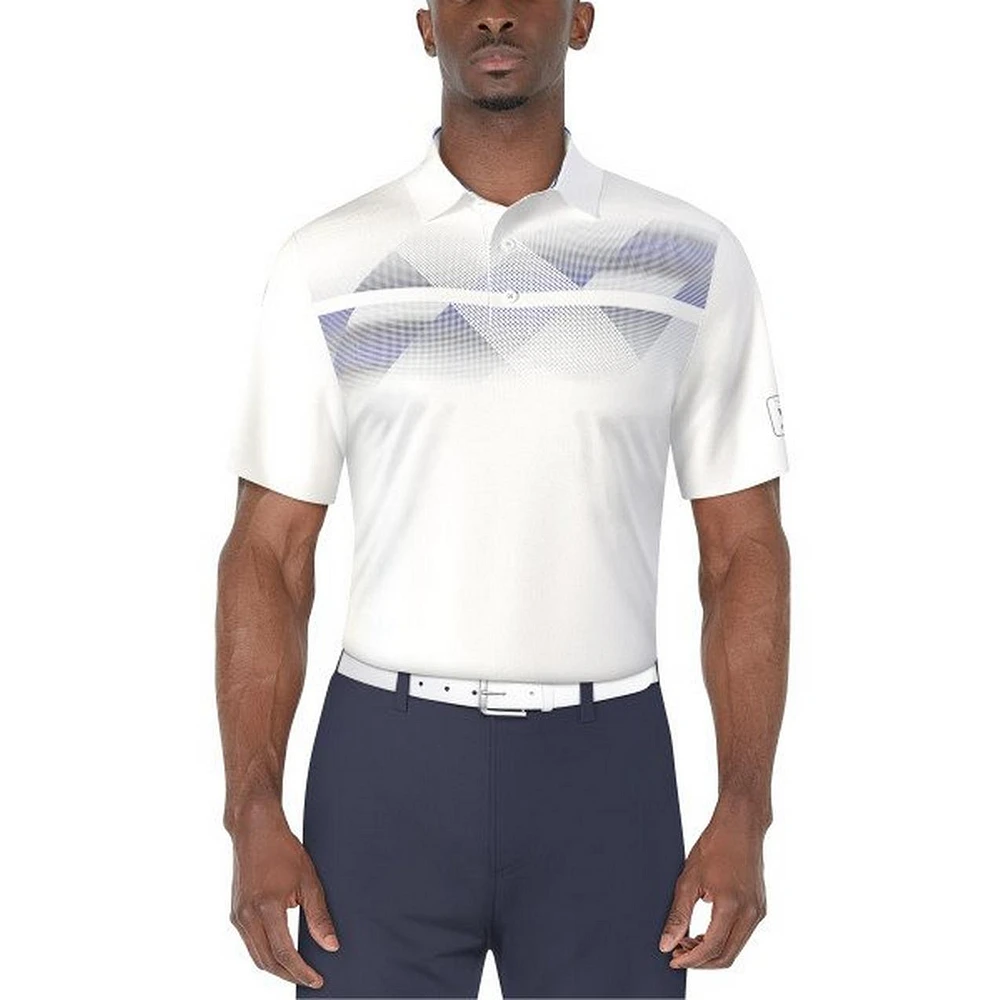 Men's Solarized Chest Print Short Sleeve Polo