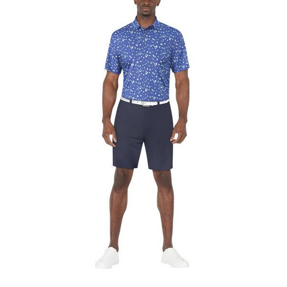 Men's Umbrella Geo Print Short Sleeve Polo