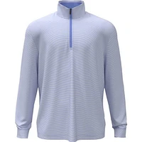 Men's Feeder Stripe Mock Neck Long Sleeve Pullover