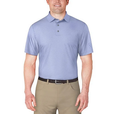 Men's Micro Geo Printed Short Sleeve Polo