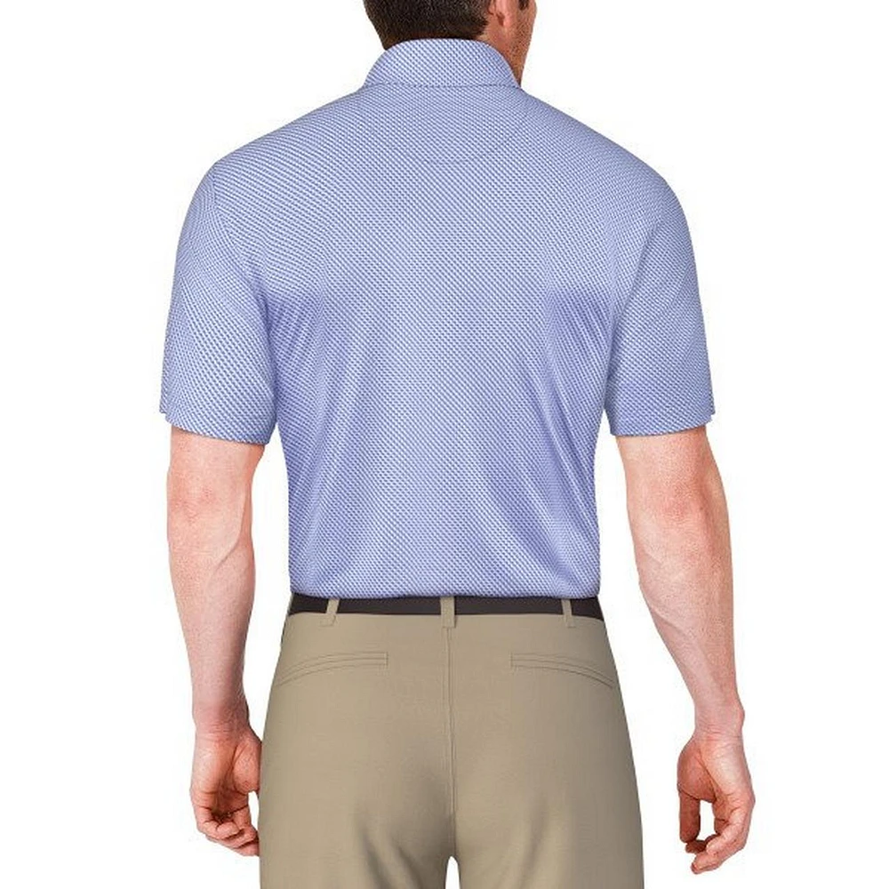 Men's Micro Geo Printed Short Sleeve Polo