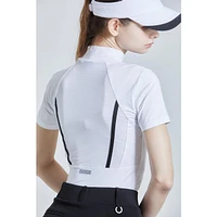 Women's Mock Neck Short Sleeve Top