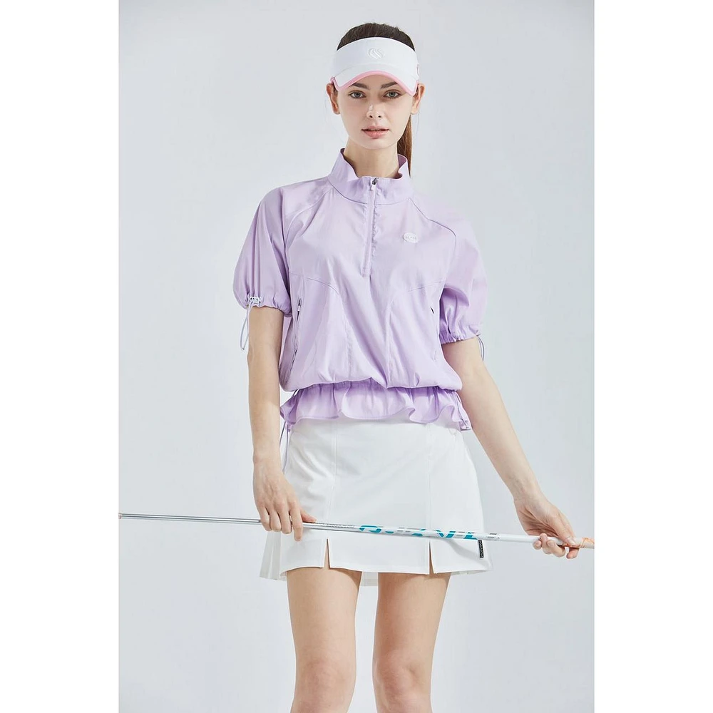 Women's 1/4 Zip Wind Short Sleeve Shirt