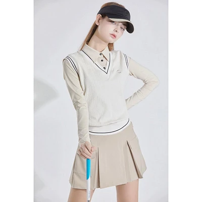 Women's Pleated Skirt with Pockets