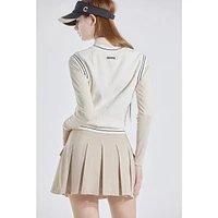 Women's Pleated Skirt with Pockets