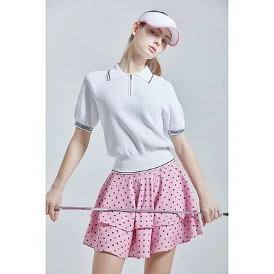 Women's Black Dot Flow Skirt