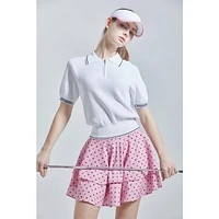 Women's Black Dot Flow Skirt