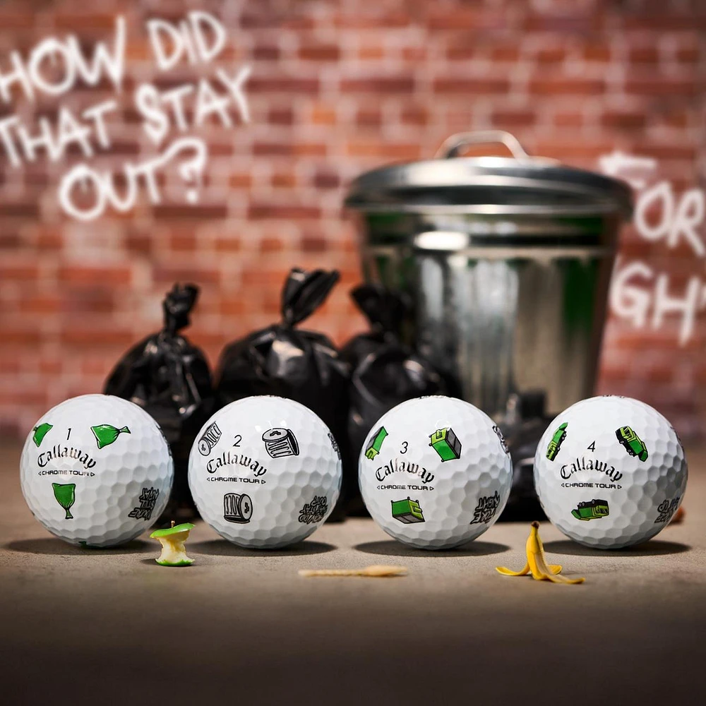 Limited Edition - Chrome Tour Truvis Golf Balls - Trash Talk Pack