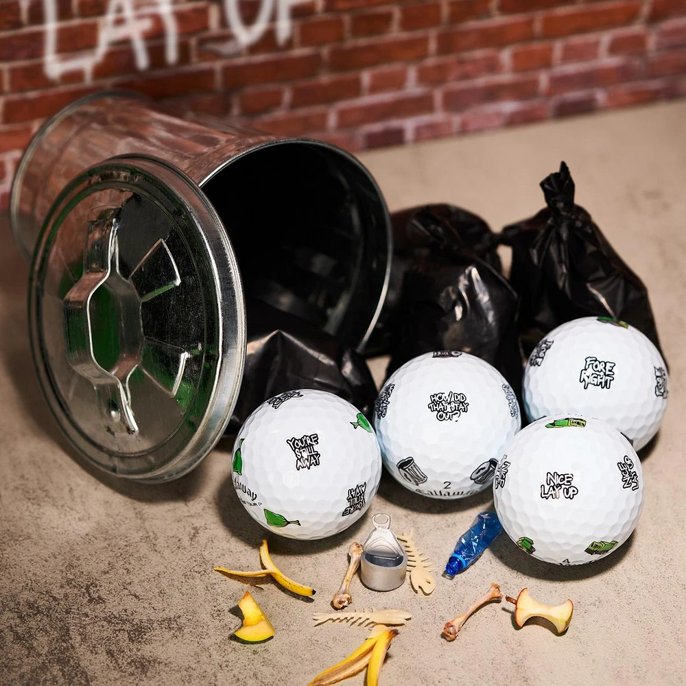 Limited Edition - Chrome Tour Truvis Golf Balls - Trash Talk Pack