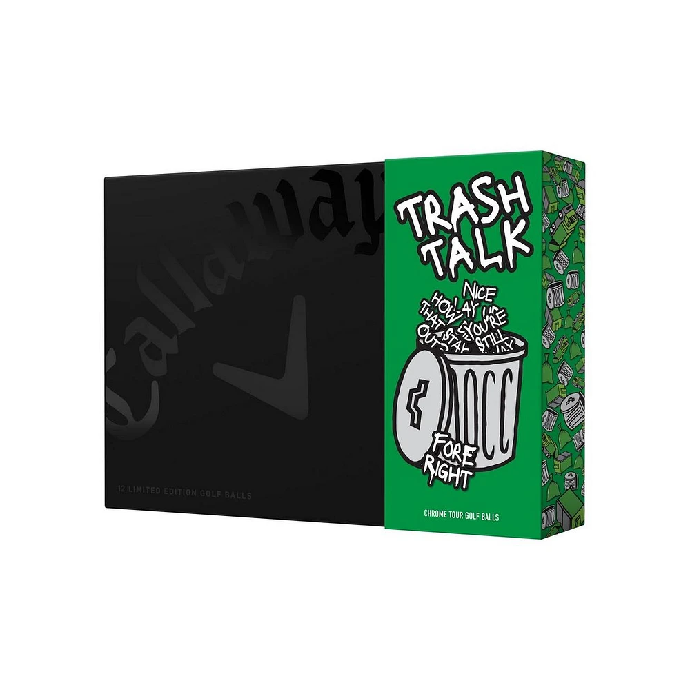 Limited Edition - Chrome Tour Truvis Golf Balls - Trash Talk Pack