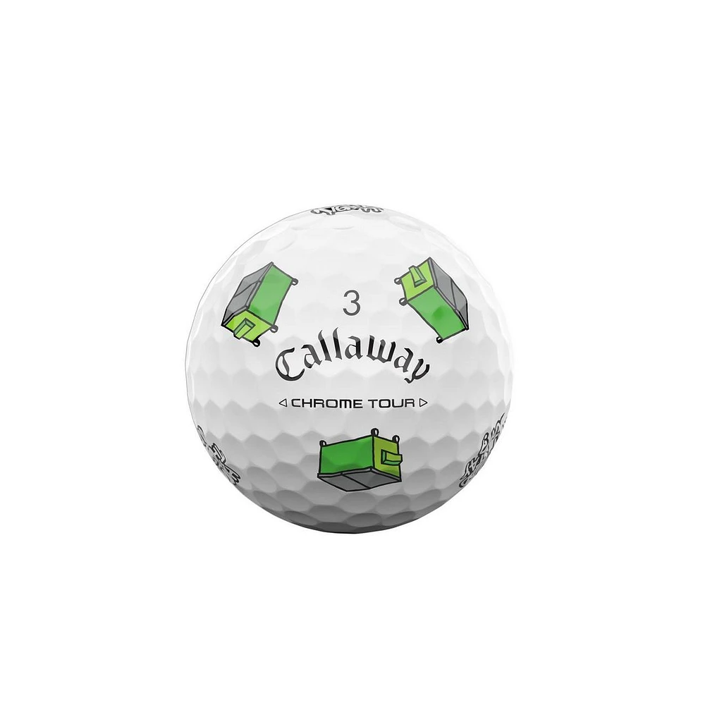 Limited Edition - Chrome Tour Truvis Golf Balls - Trash Talk Pack