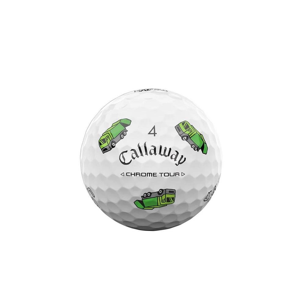 Limited Edition - Chrome Tour Truvis Golf Balls - Trash Talk Pack