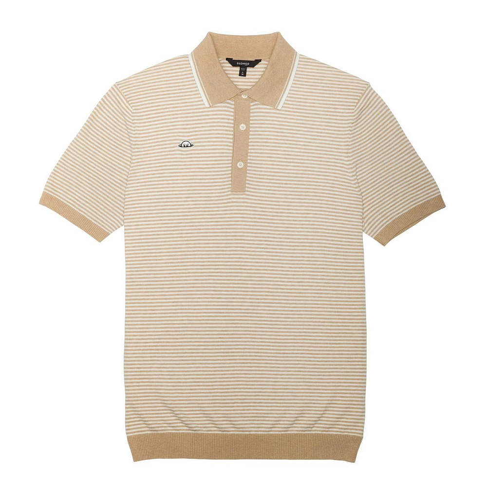 Men's Union Recycled Rib Knit Stripe Polo