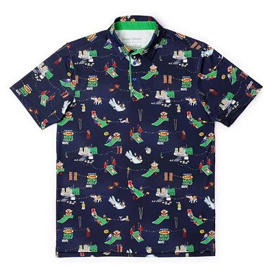 Men's Happy Gilmore You're Gonna Die Clown Short Sleeve Polo