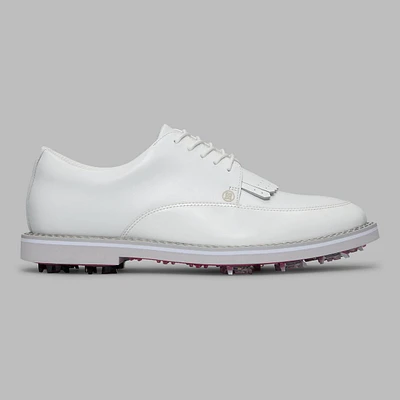 Limited Edition - Men's Derby Gallivanter G/Lock Tux Leather Spiked Golf Shoe White