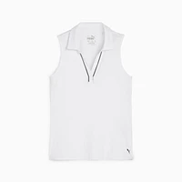 Girl's Cloudspun Piped Sleeveless Polo