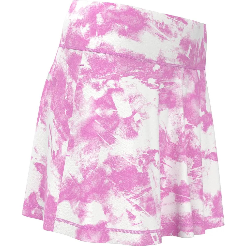 Women's Tie Dye Print Flounce Skort