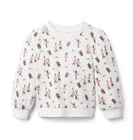 Ballerina Print Sweatshirt