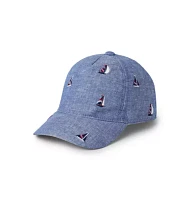 Embroidered Sailboat Cap