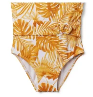 Palm Belted Swimsuit