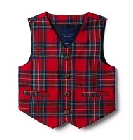 Plaid Suit Vest