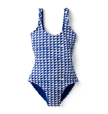 Dawne Florine Women's Reversible Tile Print Swimsuit