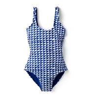 Dawne Florine Women's Reversible Tile Print Swimsuit