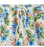 Dawne Florine Men's Tropical Floral Swim Trunk