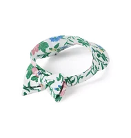 Floral Pique Bow Visor