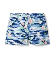 Recycled Island Hibiscus Swim Trunk