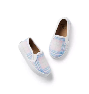 Plaid Slip-On Sneaker