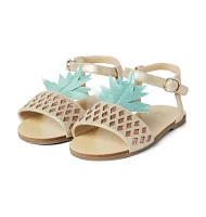 Metallic Pineapple Sandal