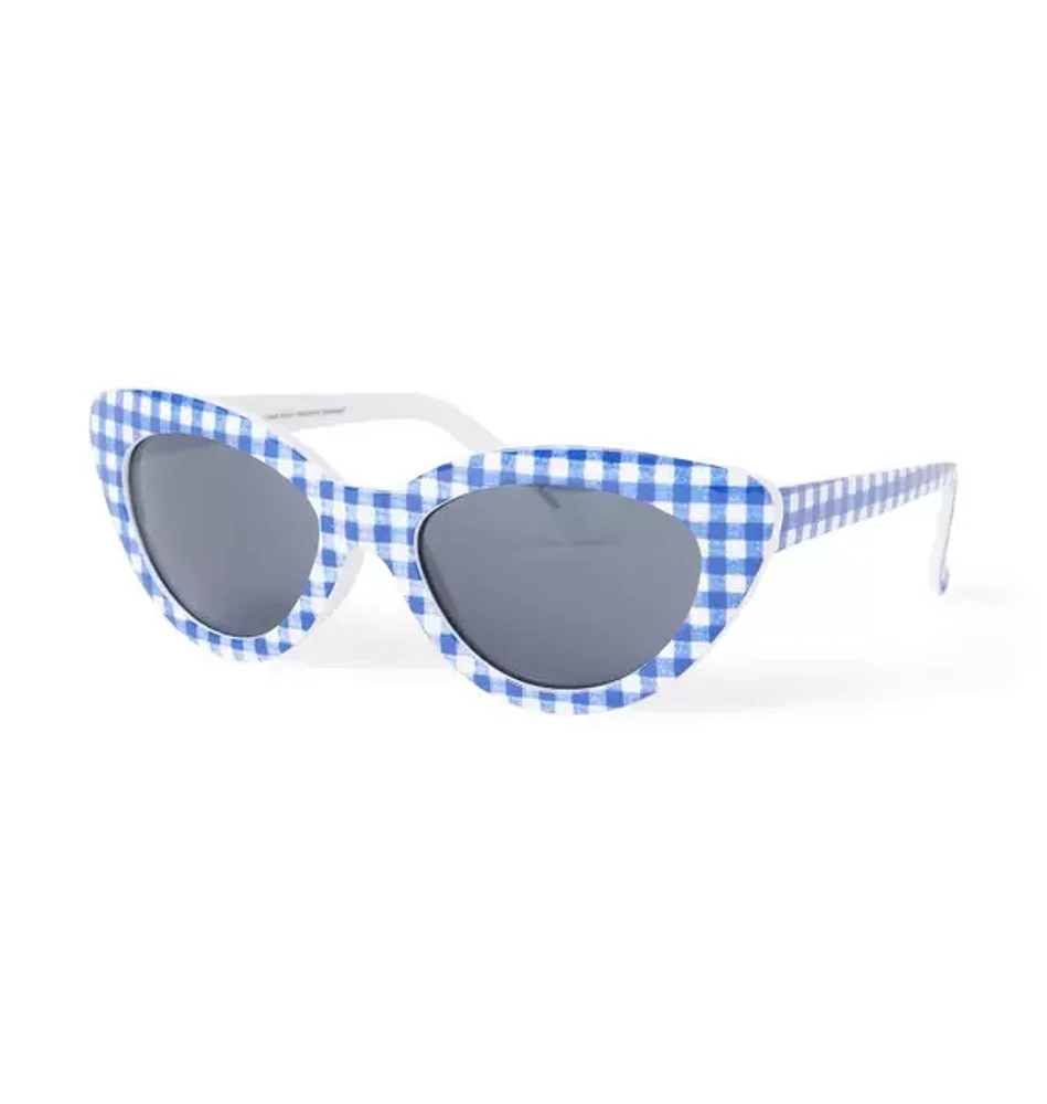 Gingham Cat Eye Sunglasses