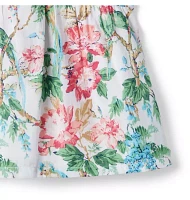 Tropical Floral Bow Top