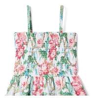 Tropical Floral Smocked Sundress