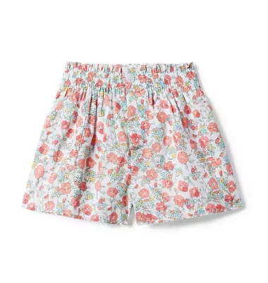 Floral Smocked Waist Short