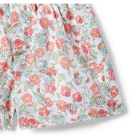 Floral Smocked Waist Short