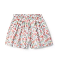 Floral Smocked Waist Short