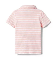 The Striped Slub Polo