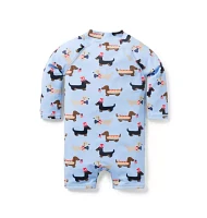 Baby Recycled Hot Dog Rash Guard Swimsuit