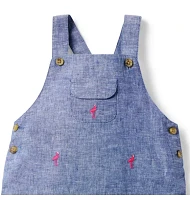 Baby Embroidered Flamingo Overall