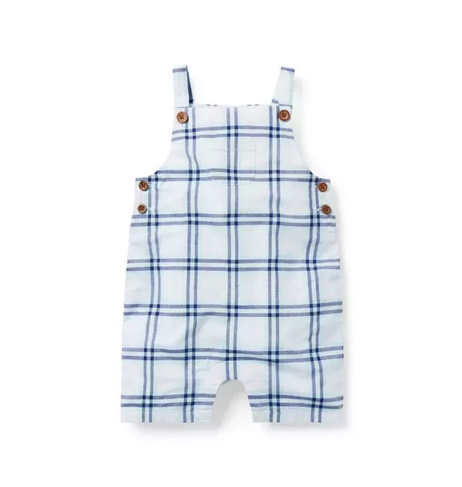 Baby Madras Plaid Overall