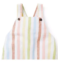 Baby Striped Linen-Cotton Overall