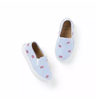 Embroidered Flag Slip-On Sneaker